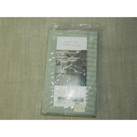 OAKE Sequence Pillow Sham  Standard Green 100% Cotton‎ - Picture 5 of 6